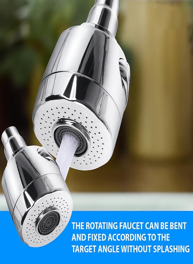 SNITCH Wall Mount Kitchen Sink Tap, Brass, Dual Flow Function, Chrome Finish, Flexible Spout (Turbo, Silver (Chrome)) - Image 2