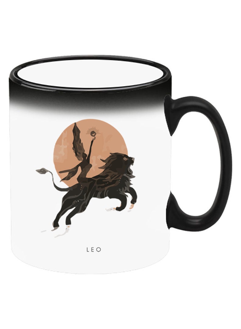 Theodor Color Changing Heat Sensitive Ceramic Mug, Image Revealed When HOT Liquid is Added! Leo-01 - Image 2