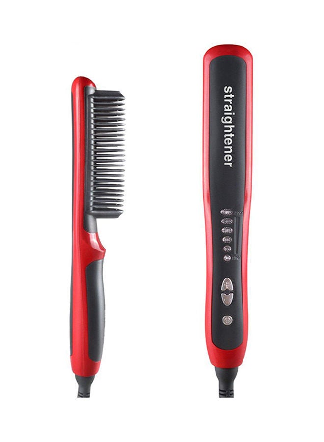NIBEMINENT LCD Heated Hair Straightener Brush - Image 2