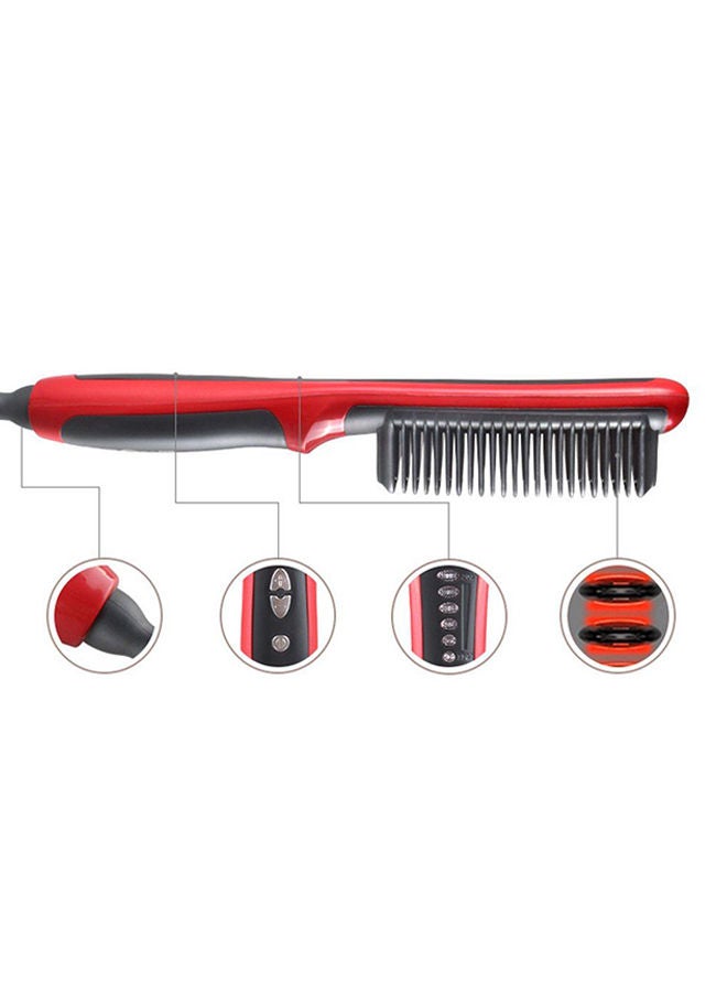 NIBEMINENT LCD Heated Hair Straightener Brush - Image 4