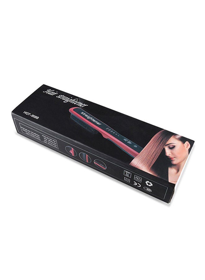 NIBEMINENT LCD Heated Hair Straightener Brush - Image 5