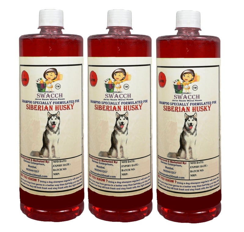 swacch Pet Shampoo | Puppy Safe Shampoo | PH Balanced | Ditch to Itch for Siberian Husky Dog Shampoo 3 Litre (Jasmine) + Goofy Ball Chew Toy Combo Pack - Image 2