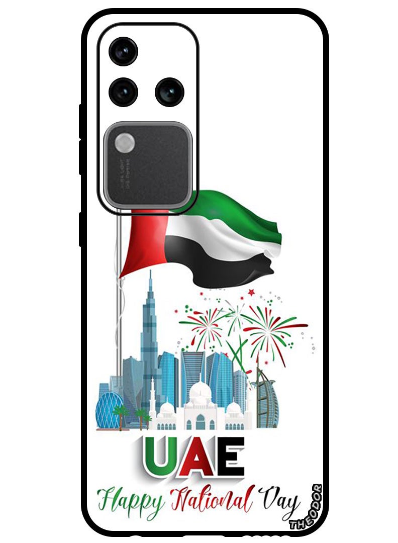 Theodor Protective Case Anti Scratch Shock Proof Bumper Cover For Vivo S18 Pro Uae National Day - Image 1