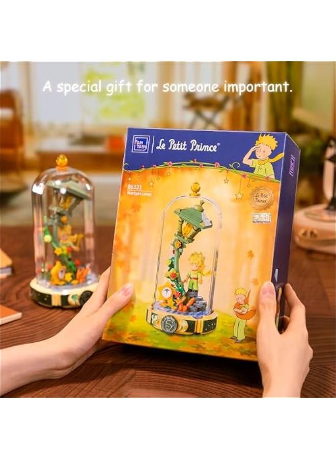 Le Petit Prince Starlight Lamp Building Block Set-Creative DIY Model with Minifigure & Dust Cover Adults and Kids Premium Building Blocks for Home Decor  - Image 5