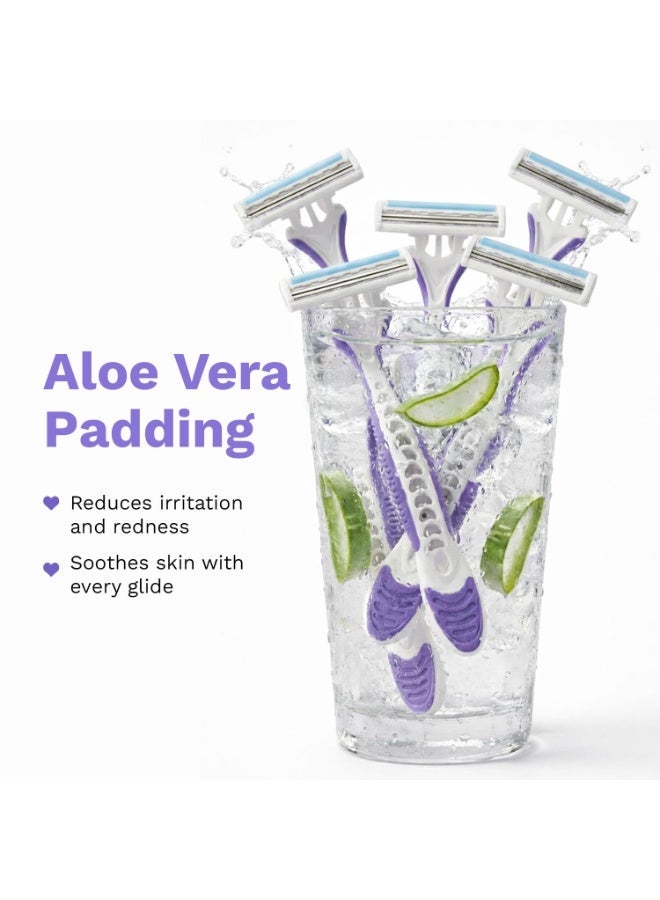 FURR Disposable Body Hair Removal Shaving Razor - 5 Razor | Painless Body Hair Removal With Aloe Vera and Vitamin E Padding | Precision Of Japanese Blades - Image 3