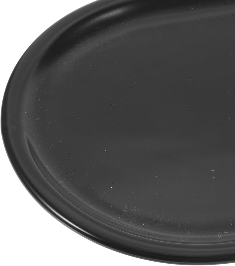 Homoyoyo Ceramic Vanity Tray Small Oval Decorative Storage Plate Key Sundries Holder Black for Bathroom Countertop Organizer - Image 3