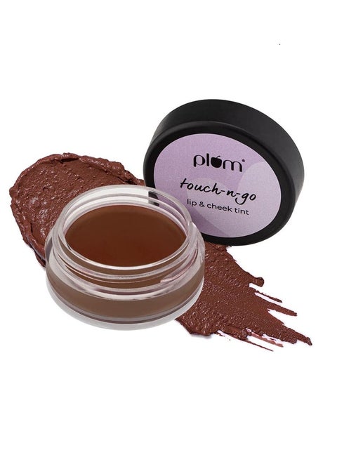 Plum Touch Lip Cheek Tint Highly Pigmented 123 Mauve Brown