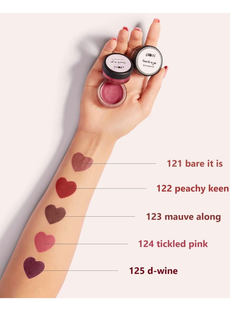 Plum Touch Lip Cheek Tint Highly Pigmented 123 Mauve Brown