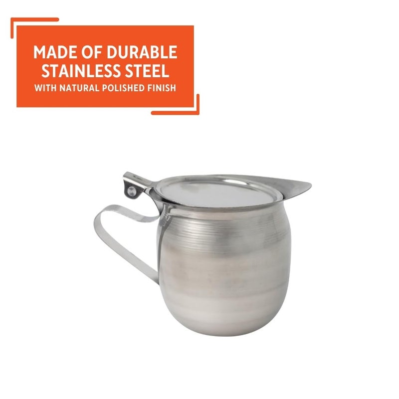 IMUSA USA Stainless Steel Creamer with Cover, 10oz, 10 ounces, Silver - Image 3