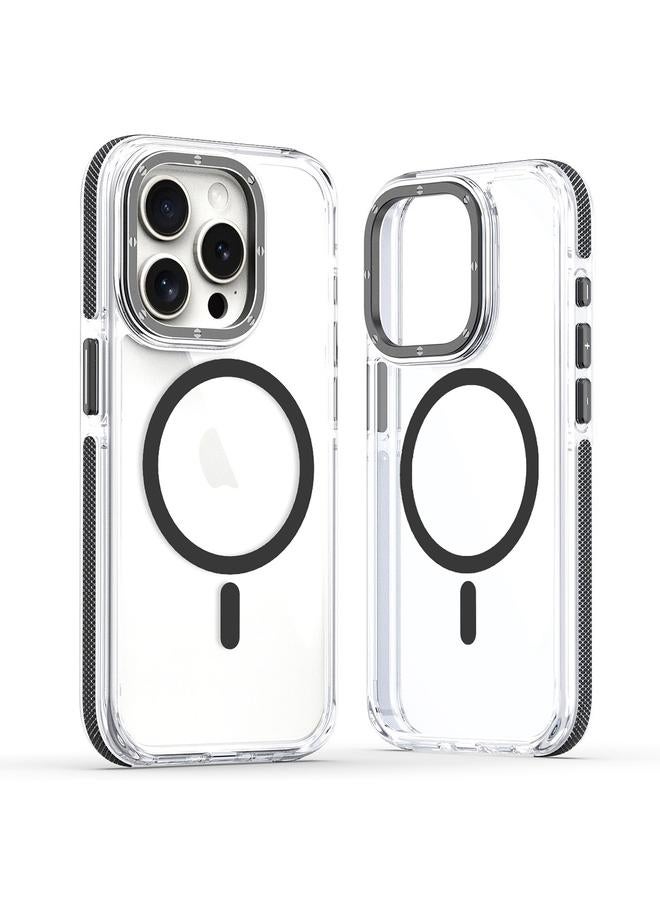 Zaboon Case For iPhone 12 Pro Max Dual-Color Clear Acrylic Hybrid TPU MagSafe Phone Case - Image 1