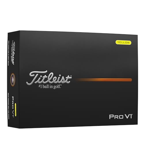 Titleist Pro V1 Yellow Golf Balls - Image 1