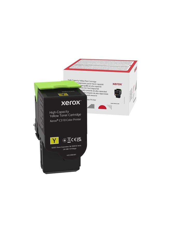 xerox خراطيش حبر عالية السعة الأصلية C310 / C315 صفراء (5,500 صفحة) - 006R04367 - Image 1