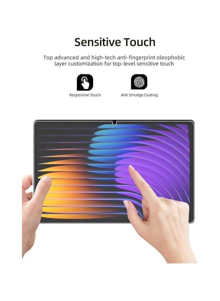 عام قطعتان من واقي الشاشة الزجاجي المتوافق مع iTel VistaTab 30 Pro 13 بوصة (2025) - مقاوم للخدوش عالي الوضوح، واقٍ من السقوط - Image 3