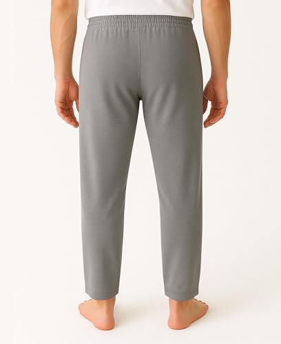 Andrew Scott Men's 6 Pack 100% Cotton Jersey Knit Yoga Lounge & Sleep Pajama Pants (6 Pack - Navy/Black/Royal/Hunter/White/Grey, Medium) - Image 4
