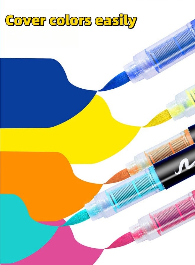 GuangNa 24-Piece Paint Marker Set for Art Supplies, School Supplies, Rock Art, Fabric Paint, Fabric Markers, Paint Pen, Art Markers  - Image 3