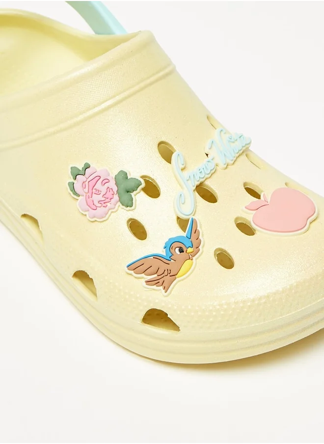 ديزني Girls Snow White Applique Detail Clogs