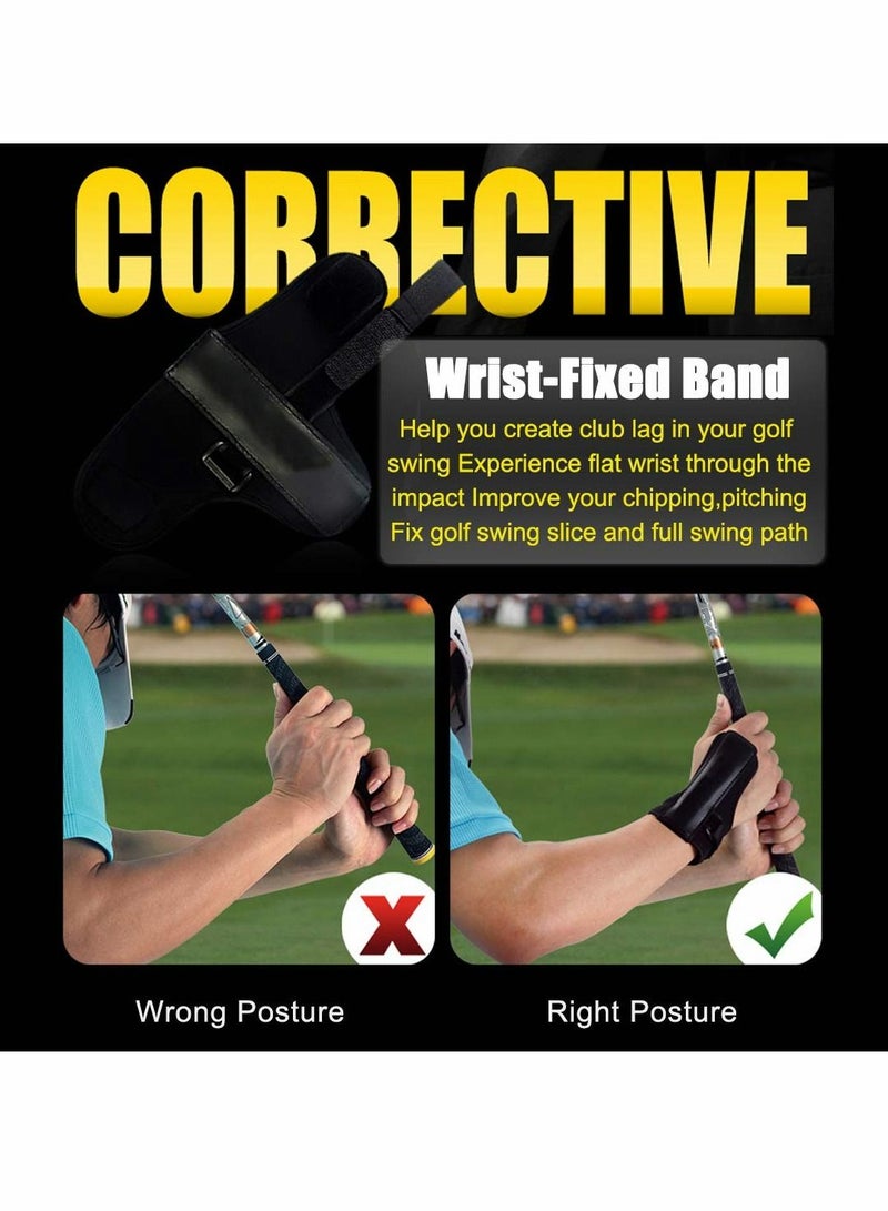 Y&D Golf Swing Training Aids Set, Trainer with Arm Band, Wrist Brace Elbow Correction, Hinge Trainer, Leg Rod Corrector for Men Women Golfer Improve Level - Image 4