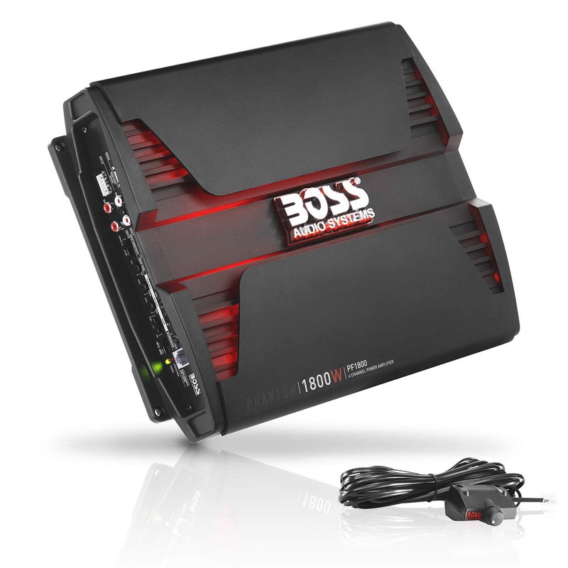 BOSS Audio Systems PF1800 4 Channel Car Amplifier - 1800 Watts, Full Range, Class A-B, 2-4 Ohm Stable, Mosfet Power Supply, Bridgeable - Image 1