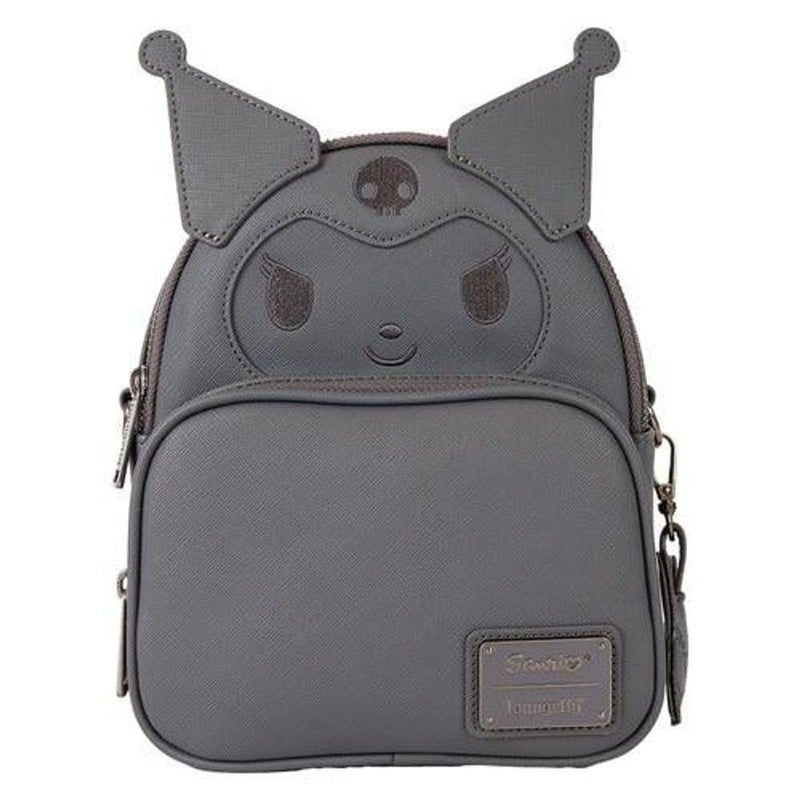 Loungefly x Funko POP! Sanrio Kuromi Monochrome Cosplay Convertible Mini Backpack & Crossbody Bag (10.2 x 17.1 x 21 cm) - Image 1