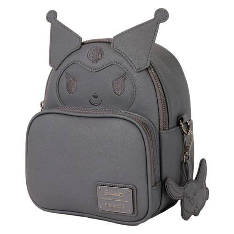 Loungefly x Funko POP! Sanrio Kuromi Monochrome Cosplay Convertible Mini Backpack & Crossbody Bag (10.2 x 17.1 x 21 cm) - Image 2