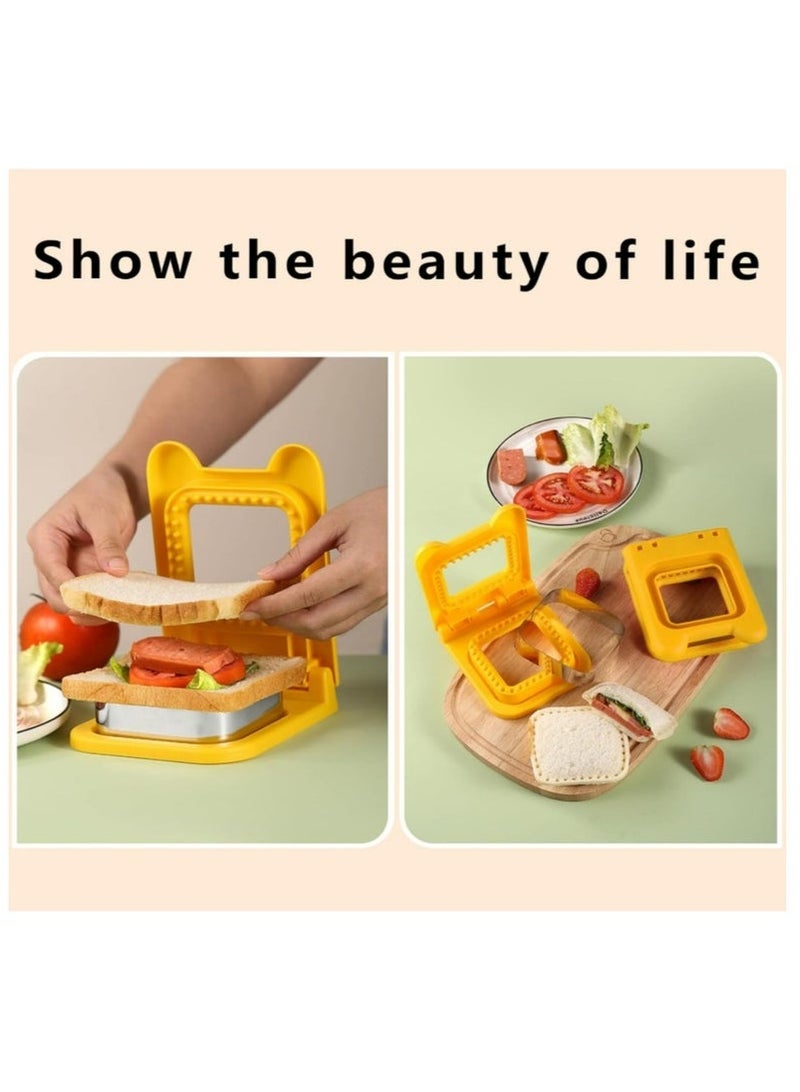 KENSON Uncrustable Sandwich Maker Cutters for Kids Lunch,Mini Cookie Cutter and Sealer - Image 3