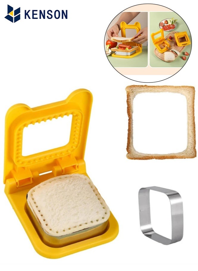 KENSON Uncrustable Sandwich Maker Cutters for Kids Lunch,Mini Cookie Cutter and Sealer - Image 1