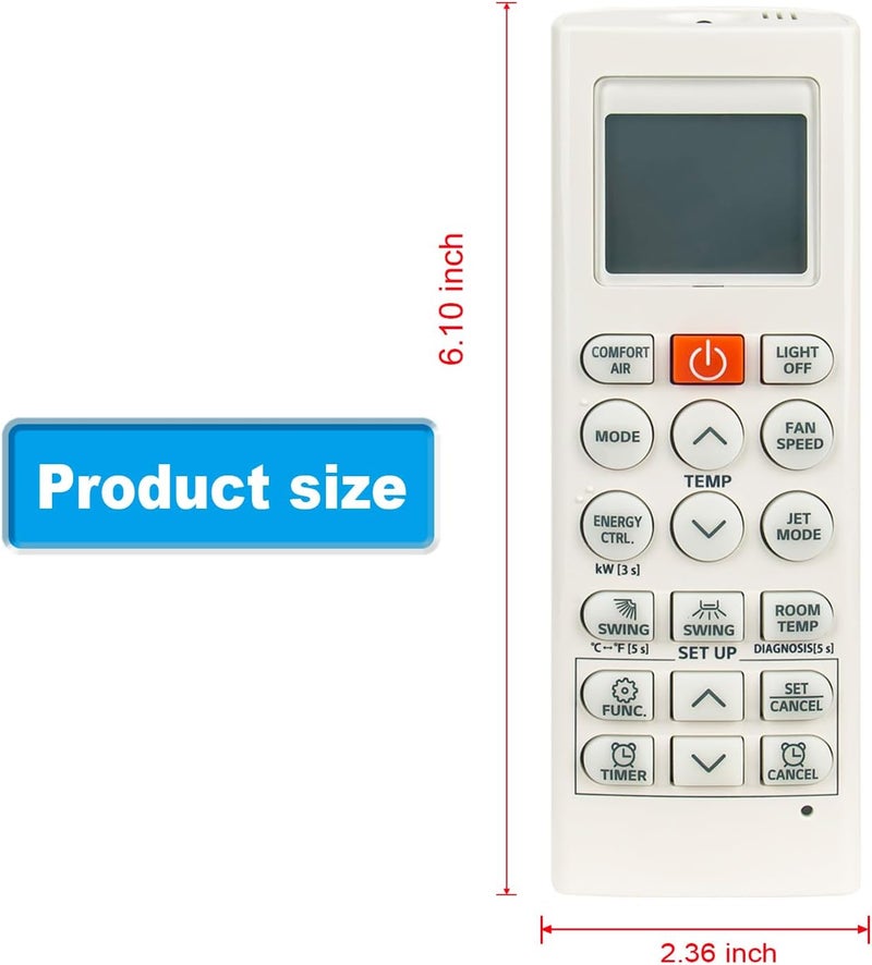 ألكميت AKB75215402 بديل جهاز التحكم عن بعد لمكيف الهواء متوافق مع جهاز التحكم عن بعد لمكيف الهواء من نوع LG ميني سبليت AKB74955615 AKB74955604 AKB75215401 AKB74955602 AKB74955603 LS180HSV5 LS180HEV LSU180HEV LSN180HEV LSN120HXV2 - Image 3