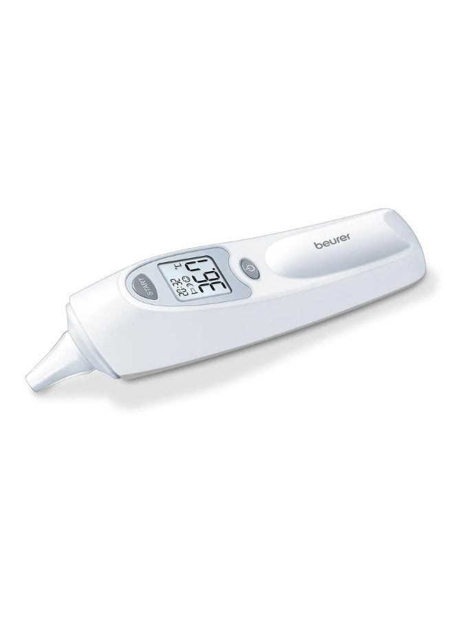 Beurer FT58 Ear Thermometer, Hygienic And Safe Measurement, Interchangeable Protective Cap, Durable, 6 Months+, 15.5 X 3.8 X 4.7 CM  White And Grey  - Image 2