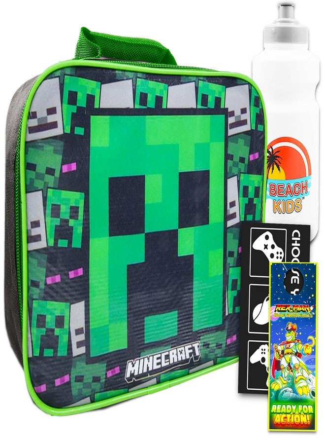 Minecraft Mojang Minecraft School Supplies Set - Bundle of 6 Pc Minecraft Lunch Box, Decals, Water Bottle, and More | Minecraft Lunch Bag for Kids - Image 1