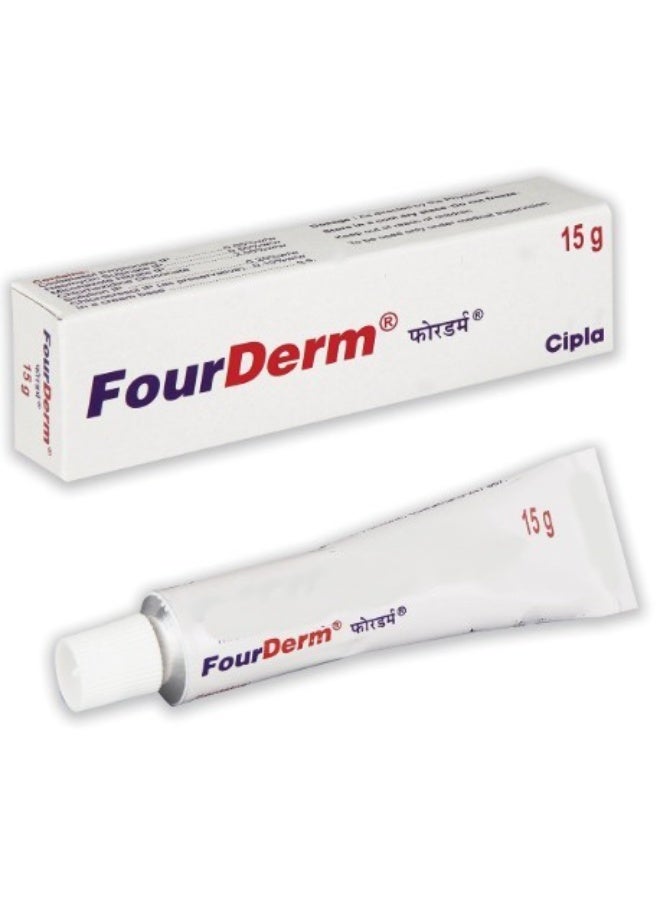 Cipla Fourderm Skin Cream 15g – For Skin Infections & Inflammation - Image 1
