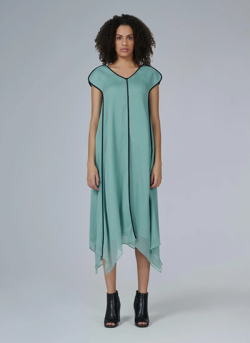 Quilted Shoulder Dress - Shorter length
