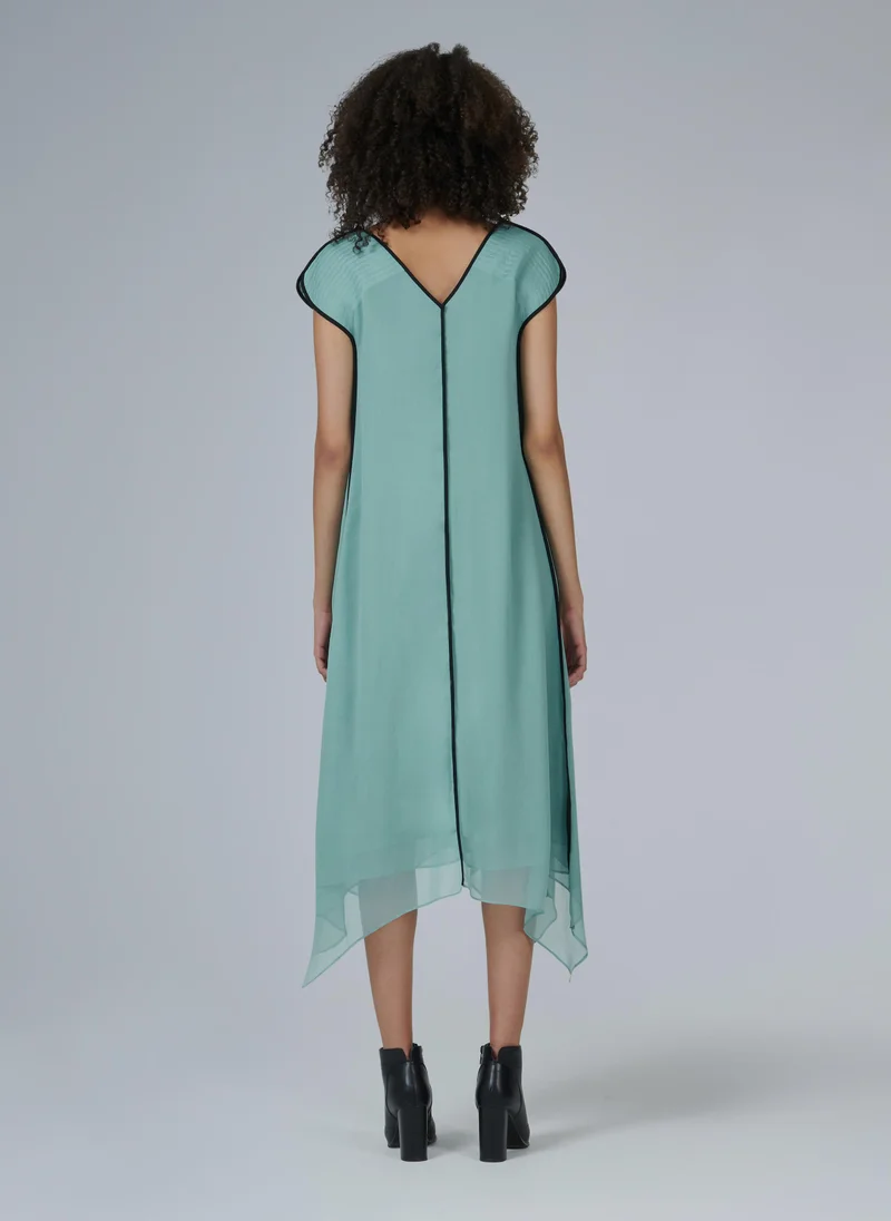 leem  Quilted Shoulder Dress - Shorter length for Women | Best Price UAE