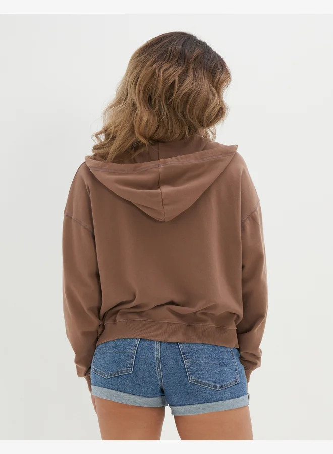 American Eagle AE Graphic Zip-Up Hoodie