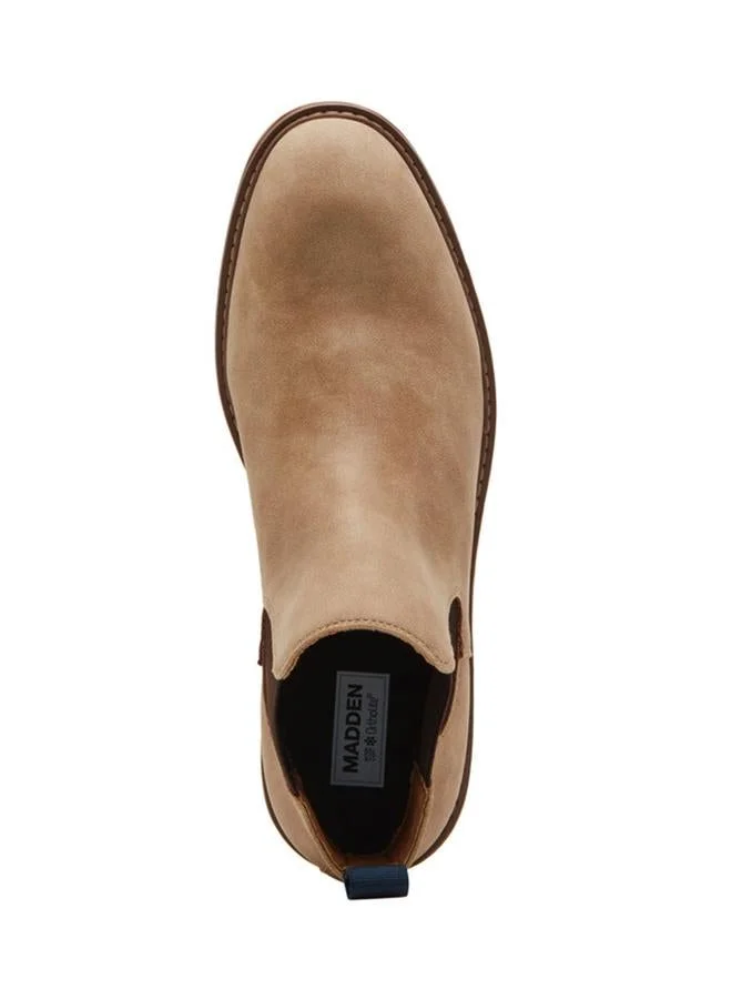 Steve Madden  Memille Taupe Suede Men's Chelsea Boots for Men | Best Price UAE