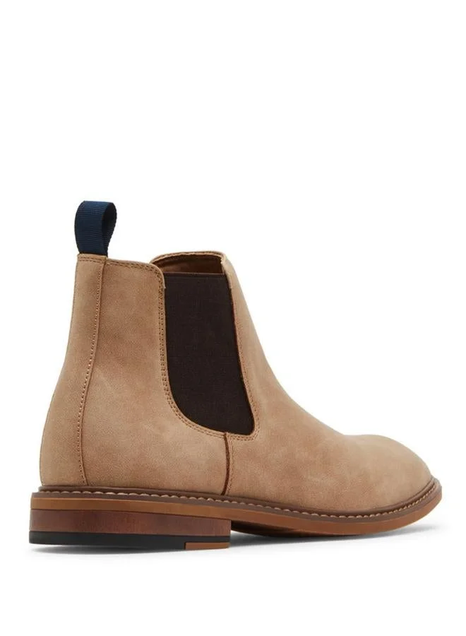 Steve Madden  Memille Taupe Suede Men's Chelsea Boots for Men | Best Price UAE