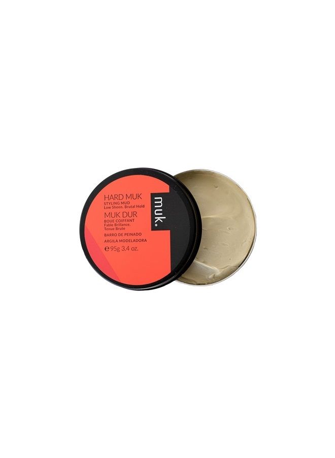 MUK. Haircare Hard Brutal Hold Styling Mud, Hair Product, Hair Mud for Men, Brutal Hold, Low Sheen Finish - 3.4oz - Image 3