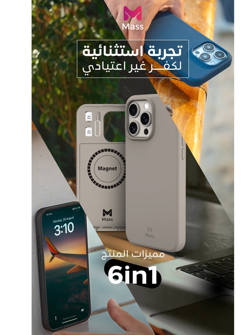 ماس كفر ماس ايفون 15برو  إنڤينيت ماج سيف 6 في 1 تيتانيوم - Image 3