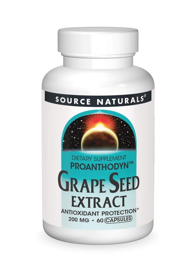 Source Naturals Proanthodyn Grape Seed Extract, Antioxidant Protection, Supports a Healthy Aging Brain*, 200 mg - 60 Capsules - Image 1