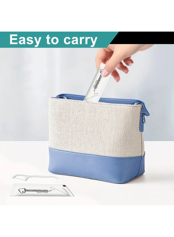 100 Pieces Portable Toothpicks Individually Wrapped Deep Cleanable PE Material for Travel and Daily Use - Image 5