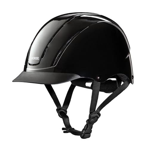 Troxel Spirit Full Coverage Horse Riding Helmet, Low-Profile Adjustable Design, Safety Horseback Riding Gear, Medium (7 - 7-3/8), Black - Image 1