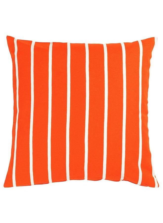 erorex Cushion Cover Orange White And Stripe 50X50 Cm - Image 1