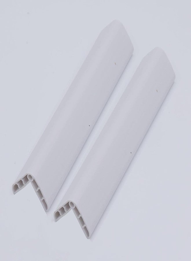pepplo Bumper for Baby Safety, Wall Corner Protector, Rubber Self Adhesive Hollow Edge Strip, Anti-Collision Strip, Thickened and Widened Wall Stickers, Soft-Wrapped Corner Guards for Home (White, 2 Piece) - Image 1
