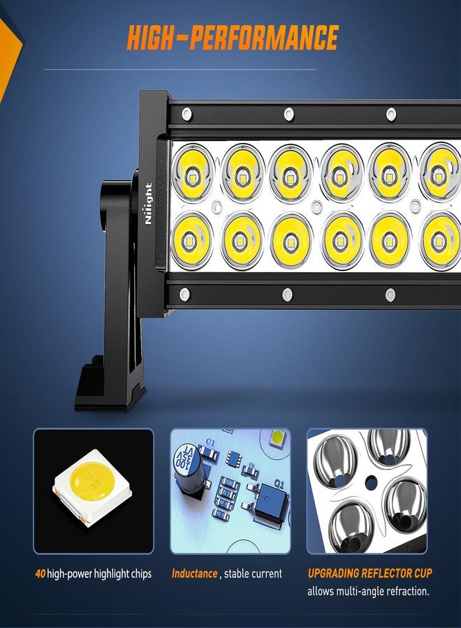 Nilight 36W LED Light Bar Spot LED Lights Led Bar Driving Fog Light Off Road Lights - Image 3