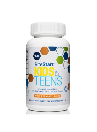 4Life RiteStart Kids & Teens - Apple and Orange Flavors - 22 Essential Vitamins and Minerals - Ages 2 and Up - Immune System Support Transfer Factor - Brain Support - 120 Chewable Tablets - pzsku/Z0735DDA6FA5822F97ED4Z/45/_/1735907954/2210661a-a302-4e3b-8fc0-9a4130ada659