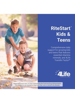 4life 4Life RiteStart Kids & Teens - Apple and Orange Flavors - 22 Essential Vitamins and Minerals - Ages 2 and Up - Immune System Support Transfer Factor - Brain Support - 120 Chewable Tablets  - Image 4