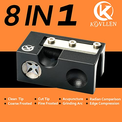 KONLLEN 8 in 1 Billiards Pool Cue Tip Repair Tool Billiard Cue Accessories Trimmer/Burnisher/Shaper/Tapper - Image 2