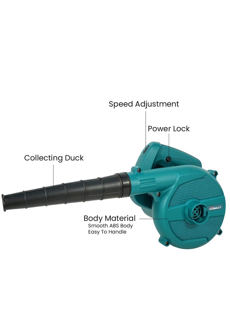 Cobalt CB-600 Electric Air Blower 600W Variable Speed Dust Cleaning Blower 0-13000 RPM 4m³/min Portable Handheld Air Duster for Computer Keyboard Workshop Garage Home Cleaning - Image 4