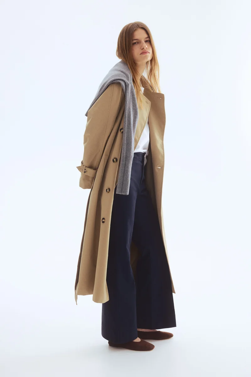 H&M Flared canvas trousers
