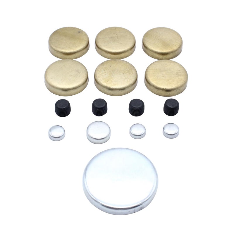 MPE108BR Brass Freeze Plug Kit Comptible for Ford Small Block Windsor Engines 255 260 289 302 351 19622001