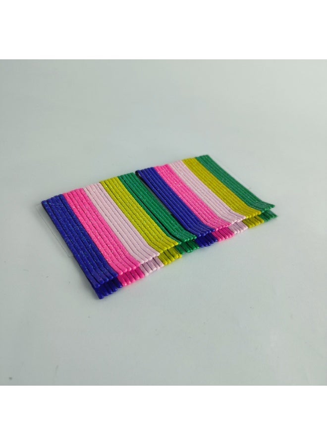 Two boxes of colored hairpins - Image 1